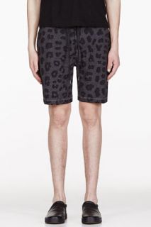 Marc By Marc Jacobs Grey Leopard Lounge Shorts