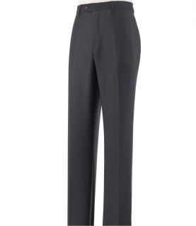 Signature Tailored Fit Box Check Plain Front Trousers   Sizes 44 48 JoS. A. Bank