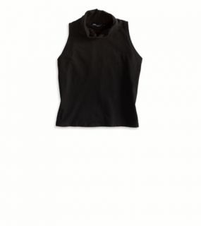 Black Sleeveless Turtleneck Made In Italy By AEO, Womens One Size
