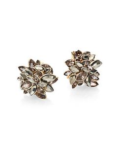 Alexis Bittar Jeweled Cluster Clip On Earrings  