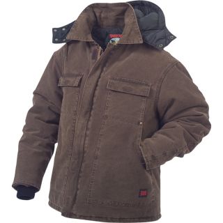 Tough Duck Washed Polyfill Parka with Hood   3XL, Chestnut