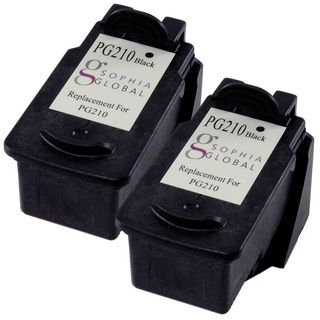 Sophia Global Remanufactured Ink Cartridge Replacement For Canon Pg 210 (2 Black) (blackPrint yield up to 400 pagesModel 2eaPG210Pack of 2We cannot accept returns on this product. )