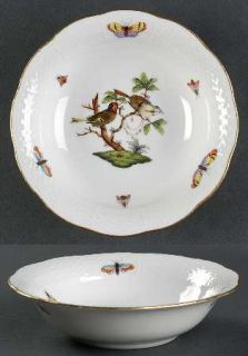 Herend Rothschild Bird (Ro) Oatmeal Bowl, Fine China Dinnerware   Bird, Floral,