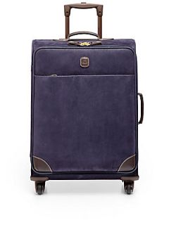 Life 25 Inch 4 Wheel Trolley Suitcase/Blue Brown   Blue