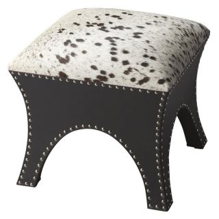 Cowhide Modern Expressions Foot Stool Ottoman Multicolor   4074260