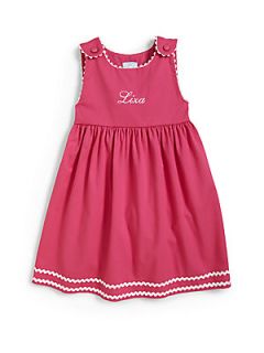 Princess Linens Little Girls Personalized Dress   Pink