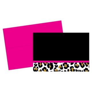 Leopard Print Panel Note Cards   Multicolor