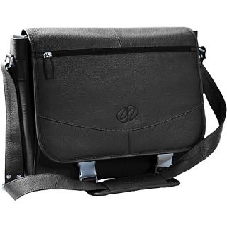 Premium Leather Shoulder Bag   Black