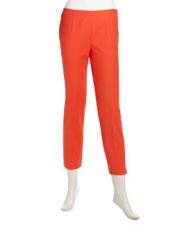Cropped Pocket Free Ankle Pants, Dayglow