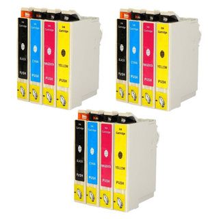 Replacement Epson 60 T060 T060120 T060220 T060320 T060420 Compatible Ink Cartridge (pack Of 12 3k/3c/3m/3y) (Black Cyan Magenta YellowPrint yield at 5% coverage BlackYields up to 500 Pages; C,M,Y Yields up to 450 PagesNon refillableModel PIE T060 3SE