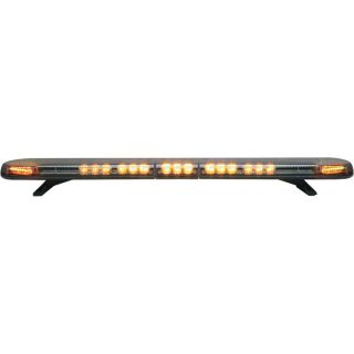 Whelen Engineering Justice Lightbar   50In.L, Integrated Halogen Worklights and