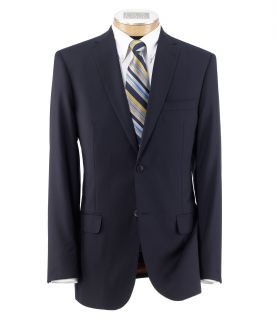 NEW Joseph Slim Fit 2 Button Plain Front Wool Suit  Navy Textured JoS. A. Bank