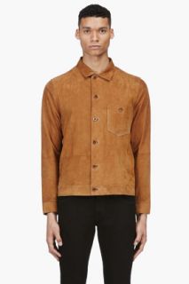 Paul Smith Jeans Tan Suede Classic Shirt