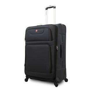 Swissgear Sa7297 Collection 20 inch Grey Expandable Carry On Spinner Upright (GreyWeight 10 poundsInterior zippered mesh accessory pocketTelescoping locking handleWheeled YesWheel type 360 degree wheels Durable zinc die cast hardware Dimensions 20 inc