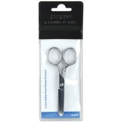Gingher Double pleated Chrome Over Nickel Four inch Pocket Scissors