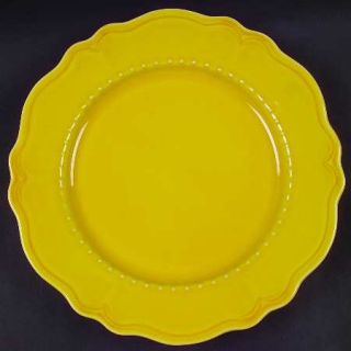 Zrike Tuscany Mustard Dinner Plate, Fine China Dinnerware   All Yellow,Embossed