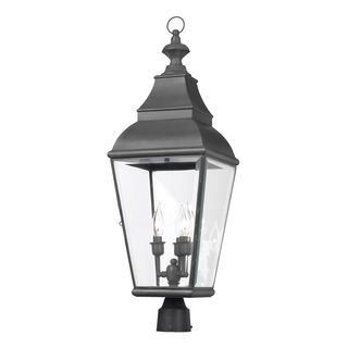 Bristol Grey Outdoor Post Lantern