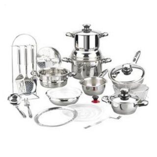 Magefesa Vitaltherm Stainless Steel 24 Piece Cookware Set Multicolor  