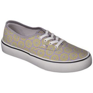 Womens Mad Love Lera Canvas Sneaker   Gray/Floral 5 6