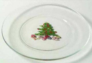 Tienshan Holiday Hostess (Trim, Gold Band) Glassware Salad Plate, Fine China Din