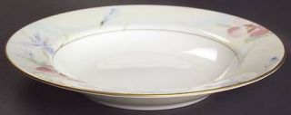 Mikasa Matisse Rim Soup Bowl, Fine China Dinnerware   Pastel Abstract     Floral