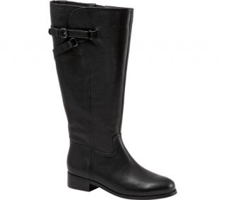 Womens Trotters Lucky   Black Buff Veg Leather Boots