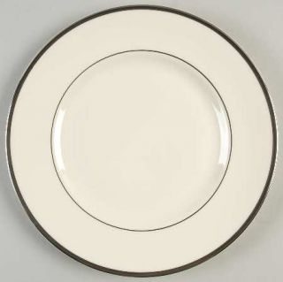 Royal Doulton Carolyn Salad Plate, Fine China Dinnerware   Platinum Trim & Verge