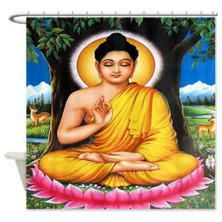  Buddha Meditating Shower Curtain  Use code FREECART at Checkout
