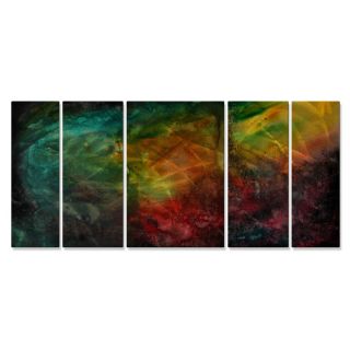 Megan Duncanson Flash Of Light Metal Wall Decor (Extra LargeSubject AbstractImage dimensions Outer dimensions 23.5 inches high x 56 inches wide x 1 inches deep )