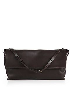 The Row Flap Shoulder Bag/Clutch   Brown
