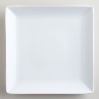 White Coupe Square Dinner Plates, Set of 4   World Market