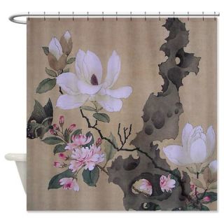  Magnolia and Erect Rock Shower Curtain  Use code FREECART at Checkout
