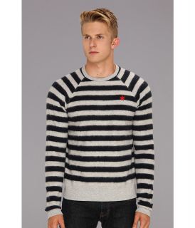 Boast Fuzzy Stripe Sweater Mens Sweater (Multi)