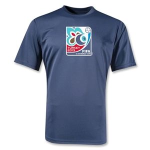 FIFA U 20 World Cup Turkey 2013 Poly Wicking Emblem T Shirt (Navy)