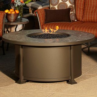 O.W. Lee Casual Fireside Cypress 54 in. Round Fire Pit Table   51 01A SP11 P 