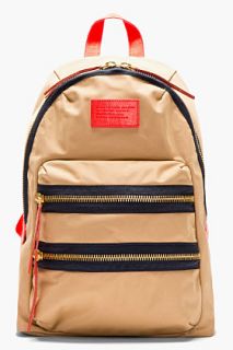 Marc By Marc Jacobs Khaki And Red Domo Arigato Packrat Backpack