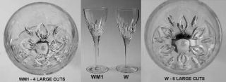Waterford Abbington Wine Glass   Clear, Vertical Cuts