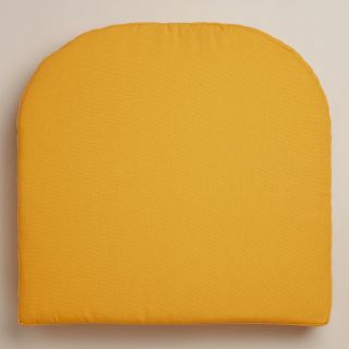 Yellow Gusset Chair Cushion   World Market