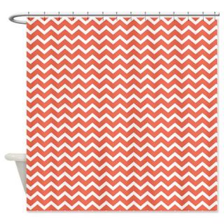  Orange Zig Zags Shower Curtain  Use code FREECART at Checkout