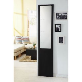 Furniture Of America Mikko Black Finish Height Measurement Mirror (Black Height measurement gridFull body mirrorReady to hangMDF frameDimension 75 inches high x 15.8 inches wide x 0.9 inches deep )