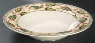 Interiors (PTS) Sumatra Large Rim Soup Bowl, Fine China Dinnerware   Stoneware,G