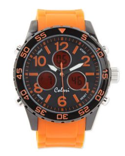 Digital Sports Chronograph Watch, Orange