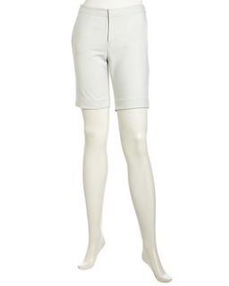 Stretch Bermuda Shorts, Birch White