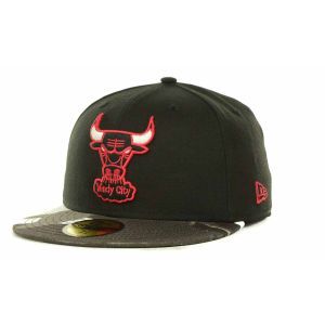 Chicago Bulls New Era NBA Hardwood Classics Fighter Camo Fitted 59FIFTY Cap