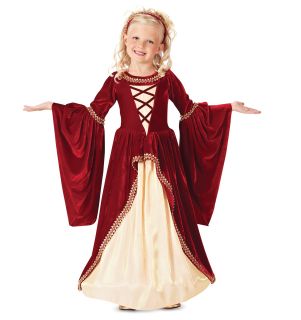 Crimson Renaissance Princess Kids Costume