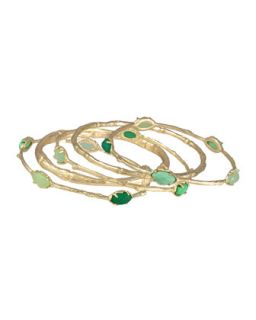 Bella Five Bracelet Set, Green