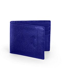 Brioni Classic Leather Wallet   Navy