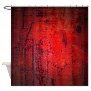  Red Grunge Shower Curtain  Use code FREECART at Checkout