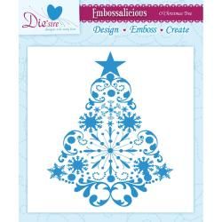 Embossalicious Embossing Folders 6 X6  O Christmas Tree