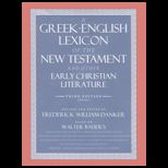 Greek English Lexicon of the New Testament and Other Early Christian  Literature